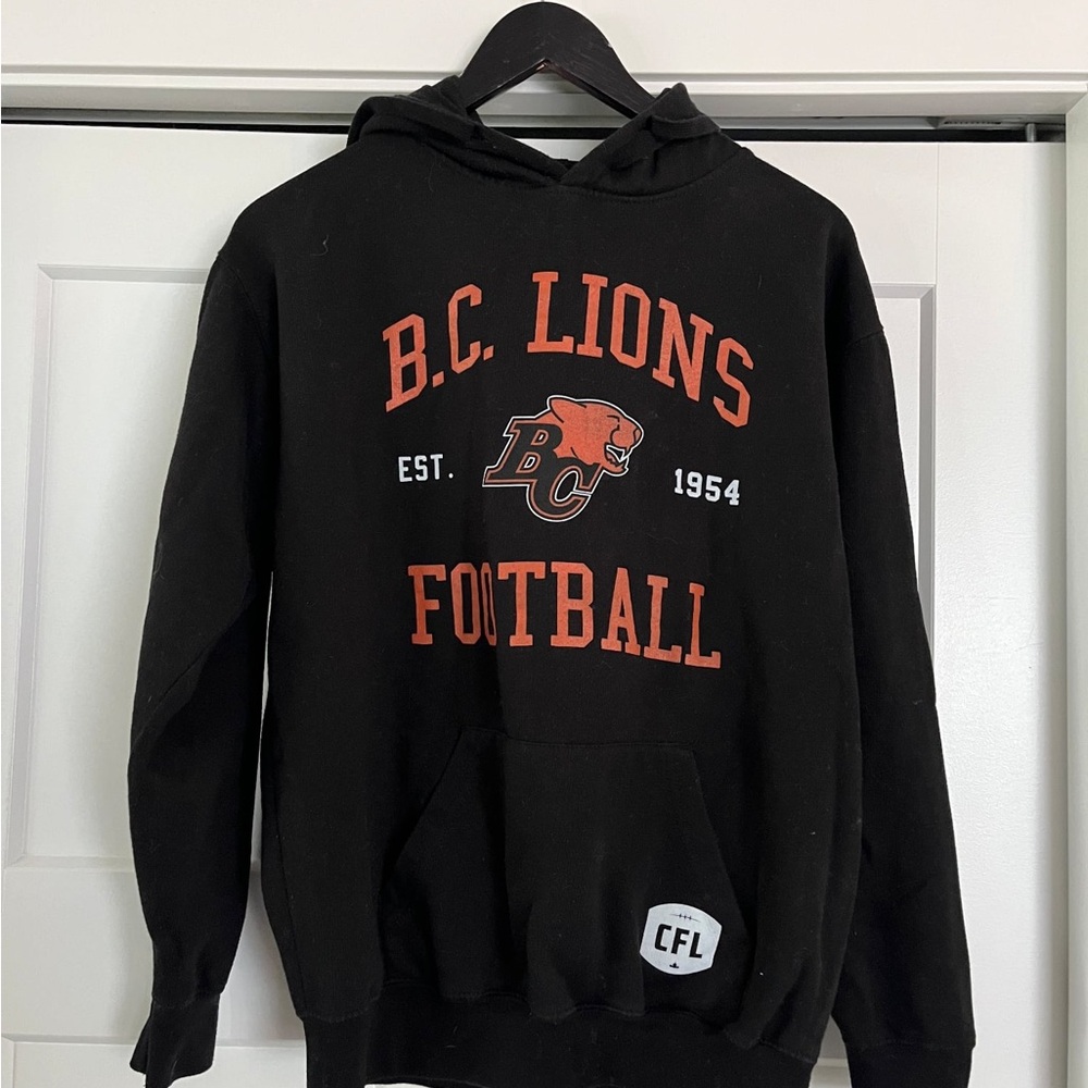 B.C. Lions Black & Orange Football Hoodie